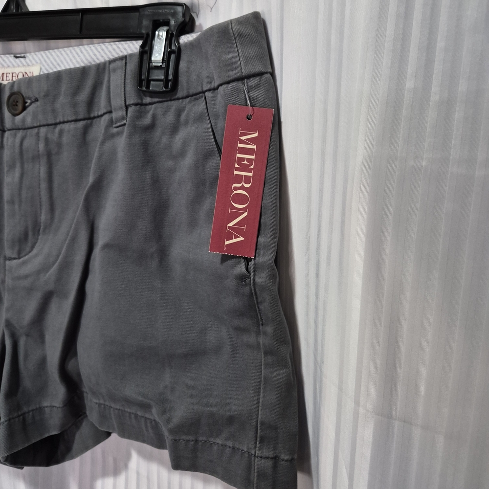 Merona Merona Size 8 Women's Gray Shorts - Picture 3 of 8